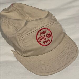 IU IUSF Little 500 Beige Cap with Red Embroidery